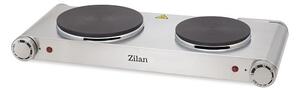 Plita electrica inox ZILAN ZLN0542, 58x33 cm, 2 ochiuri, 2250W