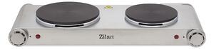 Plita electrica inox ZILAN ZLN0542, 58x33 cm, 2 ochiuri, 2250W