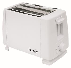 Prajitor de paine Floria ZLN1833 Alb, 700W, 7 nivele de control al temperaturii, buton de oprire
