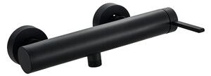 Invena Dropia, baterie de duș cu montare pe perete, negru mat, INV-BN-15-004-J