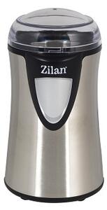 Rasnita cafea electrica, Zilan ZLN8013,Argintiu Negru 150 W, inox, cutite macinare otel inoxidabil