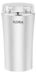 Rasnita de cafea Floria ZLN2398, Putere 350W, Capacitate 250ml, 60g, Lame din otel inoxidabil, Alb