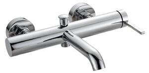 Invena Dropia, baterie de cadă cu montare pe perete, crom, INV-BW-15-001-J