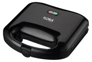 Sandwich Maker Floria ZLN0829, Putere 750W, Placa de tip grill, Antiaderenta, indicator luminos, Negru