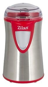 Rasnita cafea electrica, Zilan ZLN8012,Argintiu Rosu 150 W, inox, cutite macinare otel inoxidabil