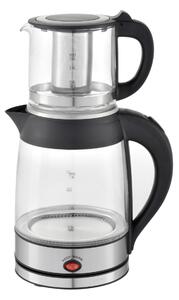 Set fierbator electric plus ceainic Zilan ZLN4858 Argintiu, putere 2200W, capacitate 1.8L si 0.8L