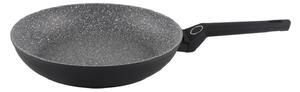 Tigaie aluminiu Zilan ZLN3284, Interior granit, Compatibil inductie, Diametru 22 cm, Maner soft touch