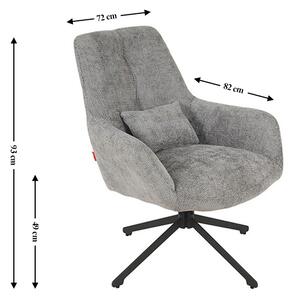 Scaun Living Rotativ LCM0102AS Gri