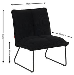 Fotoliu Tapitat LCM0109CF Negru