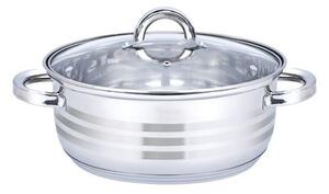 Oala cu capac Floria ZLN4106, Inox, 24 x 9 cm, 4 L