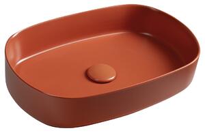 Isvea Lavoar de blat ceramic Isvea, INFINITY OVAL, 55x36cm, teracotă, 10NF65055-2U