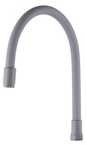 Invena Pogo, pipă flexibilă cu 1 funcție pentru baterie de lavoar, gri, INV-SC-B1-229-L