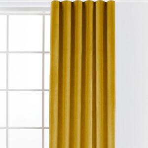 Draperie catifelată FILUMI muştar 140 x 250 cm 1 buc