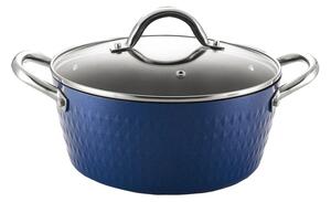 Oala cu capac Zilan ZLN9600 diamond, cu baza de inductie, ceramica si inox, usor de spalat, 20 cm,2.1L