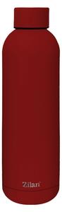 Termos Zilan ZLN9842 tip sticla sport, capacitate 500ml, interior din inox, pereti dublii, rosu