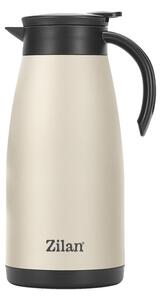 Termos Zilan ZLN0783 crem din inox, capacitate 1.5L, metine rece pana la 24 ore si cald pana la 18 ore