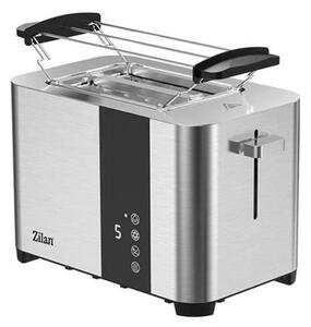 Toaster digital Zilan ZLN6334 2 felii, Inox, 3 functii, Display LED cu touch screen, Tavita pentru firimituri, 850W
