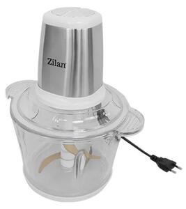 Tocator legume-fructe Zilan ZLN2733 din inox, Vas din sticla capacitate 3L, 2 trepte de viteza + pulse, Putere 500W