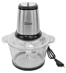 Tocator legume-fructe Zilan ZLN3898 din inox, Vas din sticla capacitate 2L, 2 trepte de viteza + pulse, Putere 400W