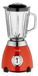 Blender RETRO Zilan ZLN7057 Rosu, capacitate 1.5 L, putere 500W, lame din otel