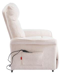 Fotoliu Rotativ cu Recliner Electric și Port Încărcare USB-C KJL6410 Bej