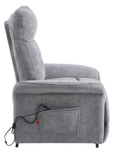 Fotoliu Rotativ cu Recliner Electric și Port Încărcare USB-C KJL6410 Gri