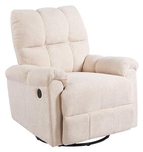 Fotoliu Rotativ cu Recliner KJL6409 Bej