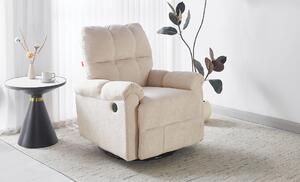 Fotoliu Rotativ cu Recliner KJL6409 Bej