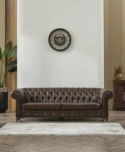 Canapea fixa 3 locuri Oxford Chesterfield