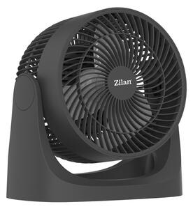 Ventilator de masa ZILAN ZLN7095 - 35W, 3 trepte, silentios, negru
