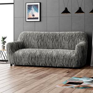 Huse bielastice UNIVERSO NOU dungi alb-negru fotoliu triplu (l. 170 - 220 cm)