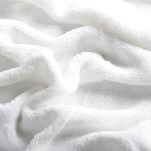 Cearceaf cu elastic din micropluş alb 90 x 200 cm