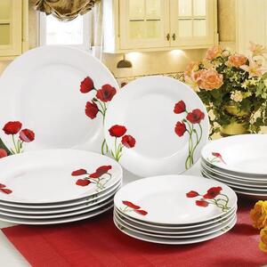 Banquet set farfurii din porţelan POPPY 18 buc