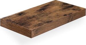 Raft plutitor montabil pe perete, maro rustic 40x20x3cm