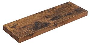 Raft plutitor montabil pe perete, maro rustic 60x20x3cm