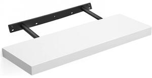 Raft plutitor montabil pe perete, alb 60x20x3cm