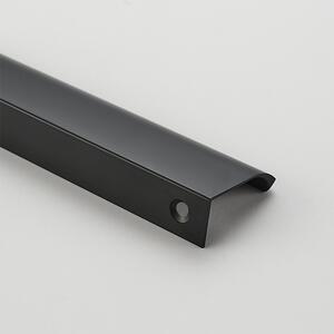 Maner metalic pentru mobilier, model Attis, Lungime totala = 50 | 120 | 200 | 300 | 400 | 1200 mm, finisaj negru mat
