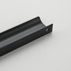 Maner metalic pentru mobilier, model Attis, Lungime totala = 50 | 120 | 200 | 300 | 400 | 1200 mm, finisaj negru mat