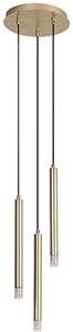 Rabalux Ramira lampă suspendată 3x5 W transparent-auriu 72359