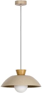 Rabalux Golnar lampă suspendată 1x5 W lemn-opal-bej 72230