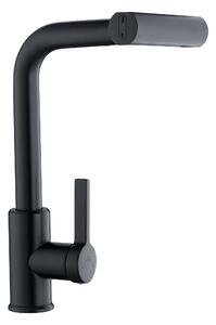 Invena Nelia baterie bucătărie pe picior negru BZ-34-004