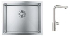 Set baterie bucătărie Grohe Essence 30270DC0, chiuveta din otel Grohe K700 31726SD0