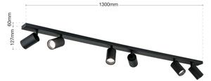 Orion - Corp de iluminat cu spoturi SEAN 6xGU10/13W/230V, negru