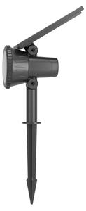 Eglo 901069 - Lampă solară SAMBUCO LED RGBW reglabilă, 3W/4,5V, IP44, neagră, cu telecomandă
