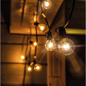 Brilagi - Ghirlandă LED decorativă pentru exterior GIRLANDA, 18xE12, 13m, negru, IP44, alb cald