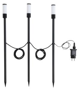 Eglo 902042 - Set de 3 lămpi de exterior ZANCARO LED 1W 230V IP44, negre