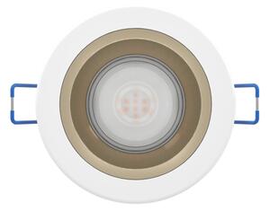 Eglo 902297 - Corp de iluminat încastrat LED pentru baie YEBRA, dimmabil, 4,8W/230V, IP44, alb/auriu