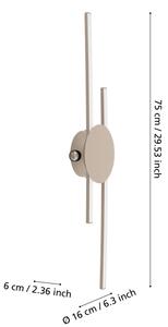 Eglo 902126 - Aplica LED de perete VENTICELLO LED/20W/230V + LED/0,91W bej