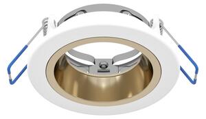 Eglo 902299 YEBRA-Z - Lampă LED RGBW dimabilă cu sticlă fumurie pentru tavan fals, LED/4,8W/230V IP44, alb/auriu
