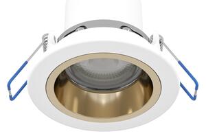 Eglo 902297 - Corp de iluminat încastrat LED pentru baie YEBRA, dimmabil, 4,8W/230V, IP44, alb/auriu